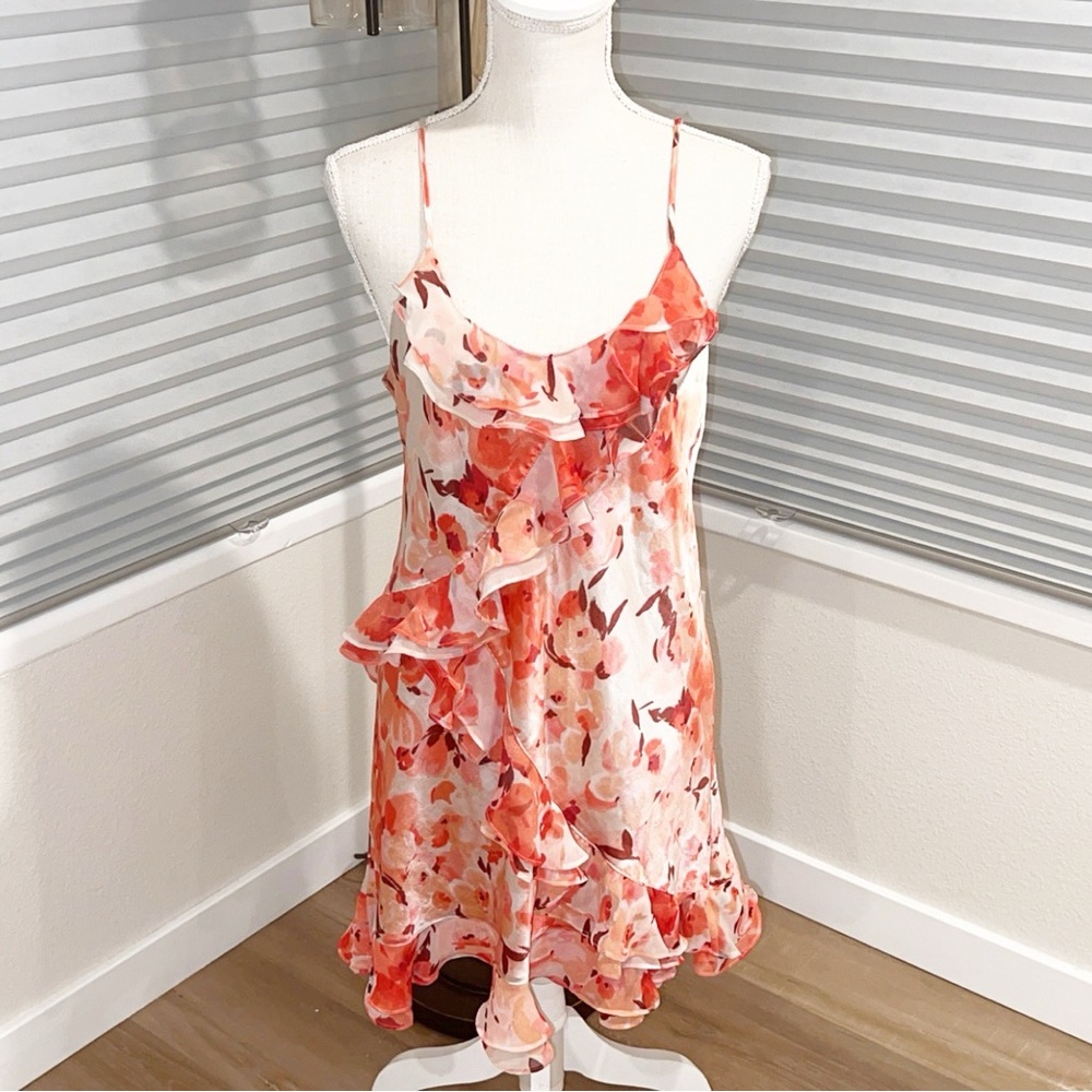 Oscar de la Renta Pink Label Floral Slip Dress